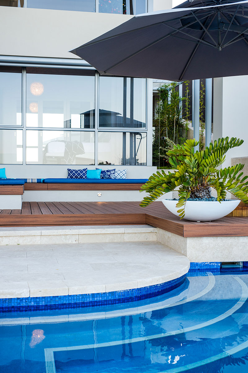luxury pool area